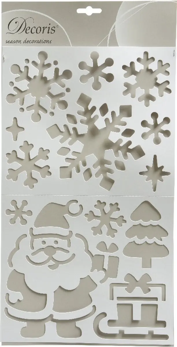Decoris Sjabloon Kerstman Spuitsneeuw