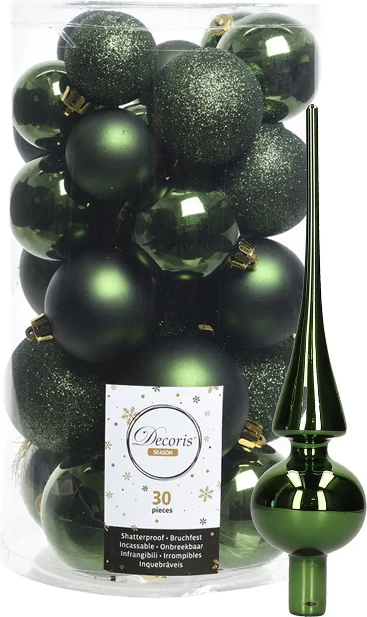 Decoris kerstballen 30x stuks