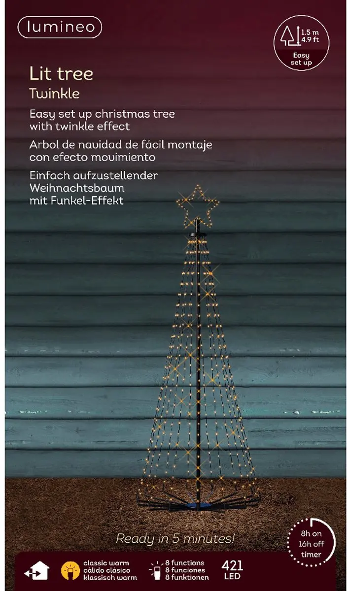 Lumineo LED Kerstboom met Ster 421 LED