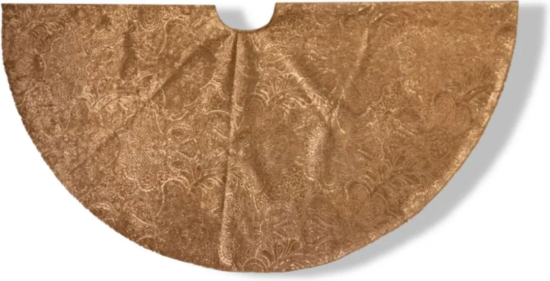 Anna's Collection Kerstboomrok Goud 120cm - afbeelding 2 van 2