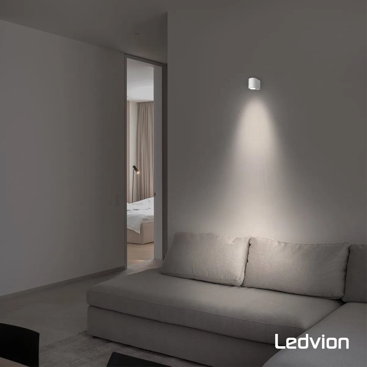 LEDVION Sacramento Wandlamp GU10 IP54 Wit
