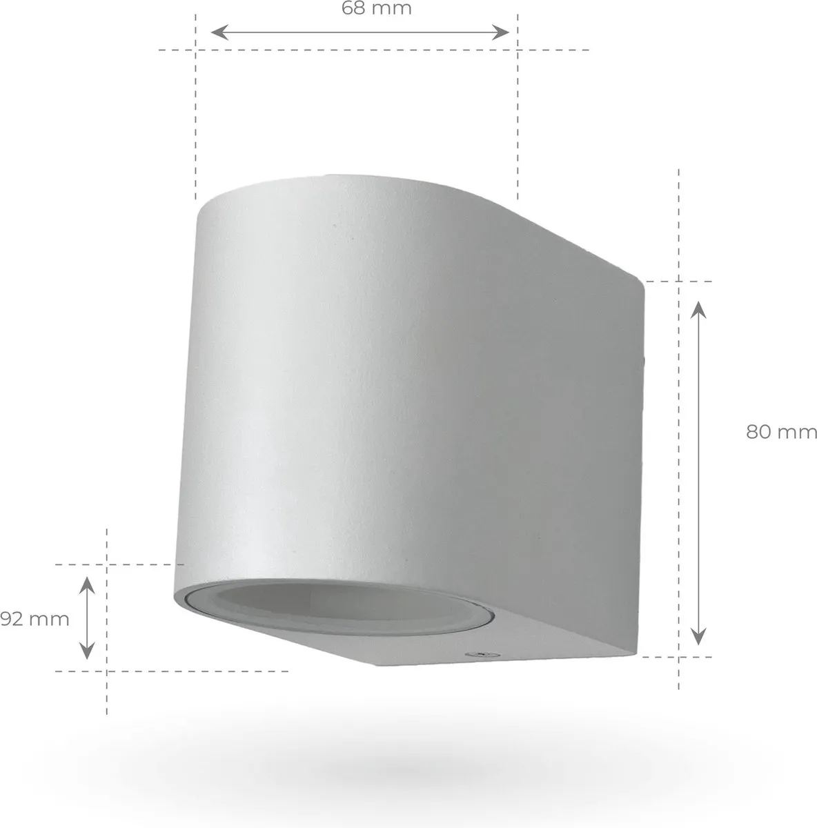 LEDVION Sacramento Wandlamp GU10 IP54 Wit
