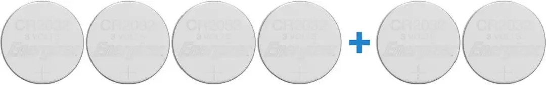 Energizer Knoopcel CR2032 3 V 6 stuk(s) 240 mAh Lithium CR2032 4+2