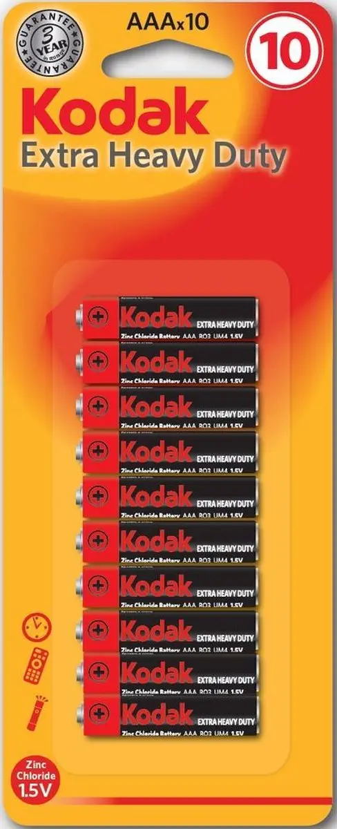 Kodak AAA Batterijen Extra Heavy Duty Goede kwaliteit Batterijen