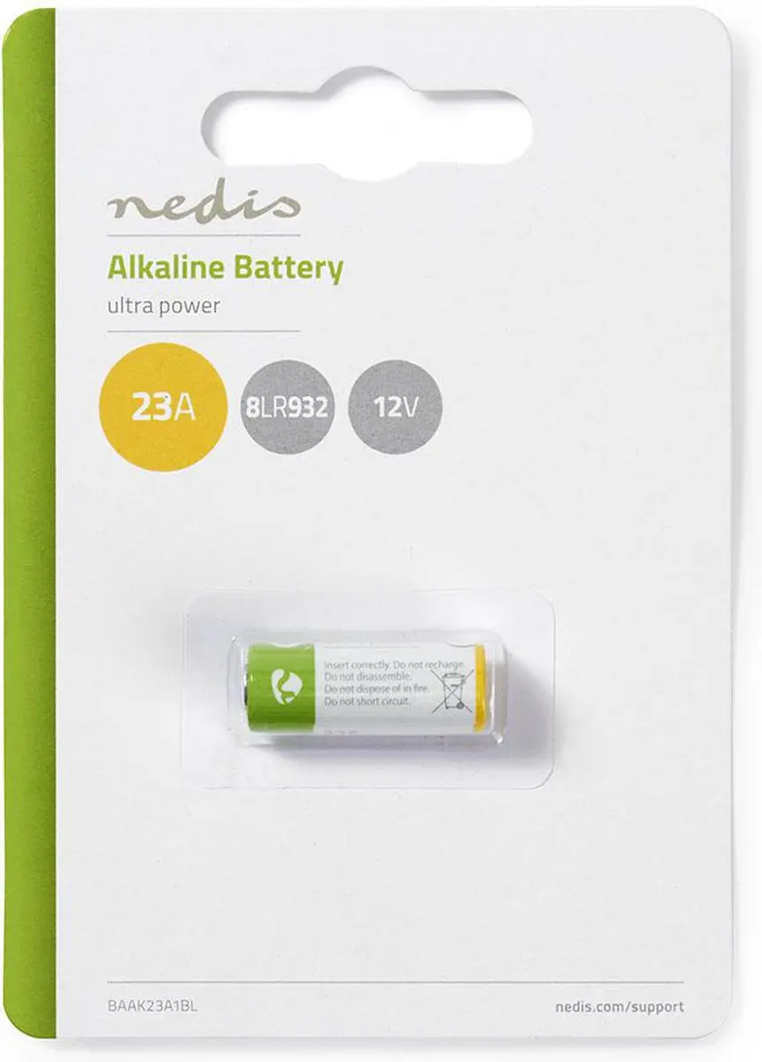 Nedis 23A Alkaline Batterij 12V - 8LR932 - afbeelding 4 van 6