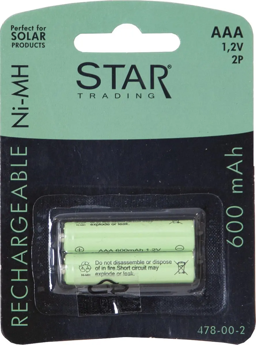 Star Trading 12.478-00-2 huishoudelijke batterij Oplaadbare batterij AAA Nikkel-