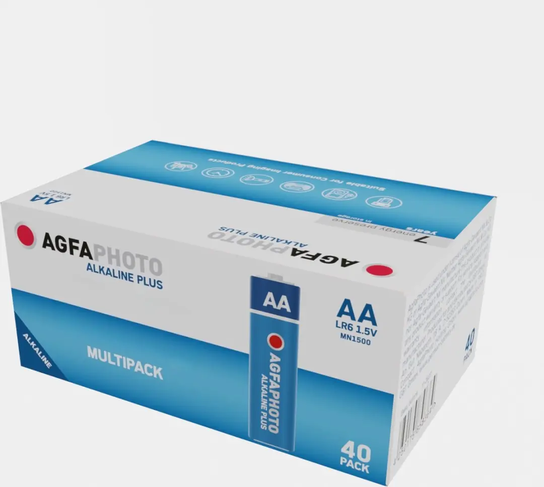 AgfaPhoto Alkaline PLUS AA LR6 (1,5V, set van 40)