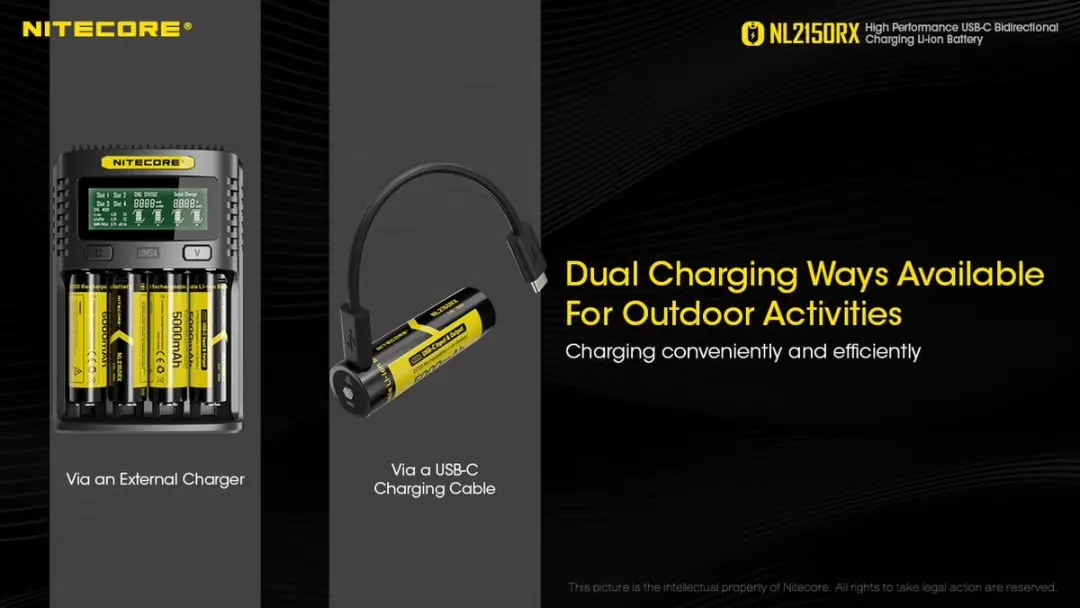 Nitecore NL2150RX 21700 Accu 5000mAh - afbeelding 4 van 6