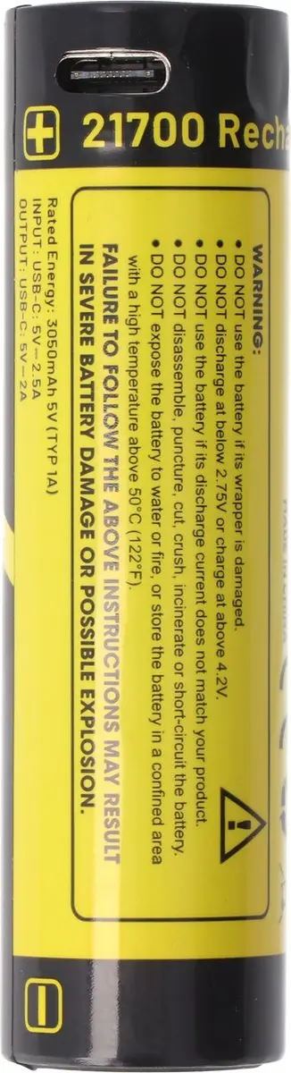 Nitecore NL2150RX 21700 Accu 5000mAh - afbeelding 3 van 6