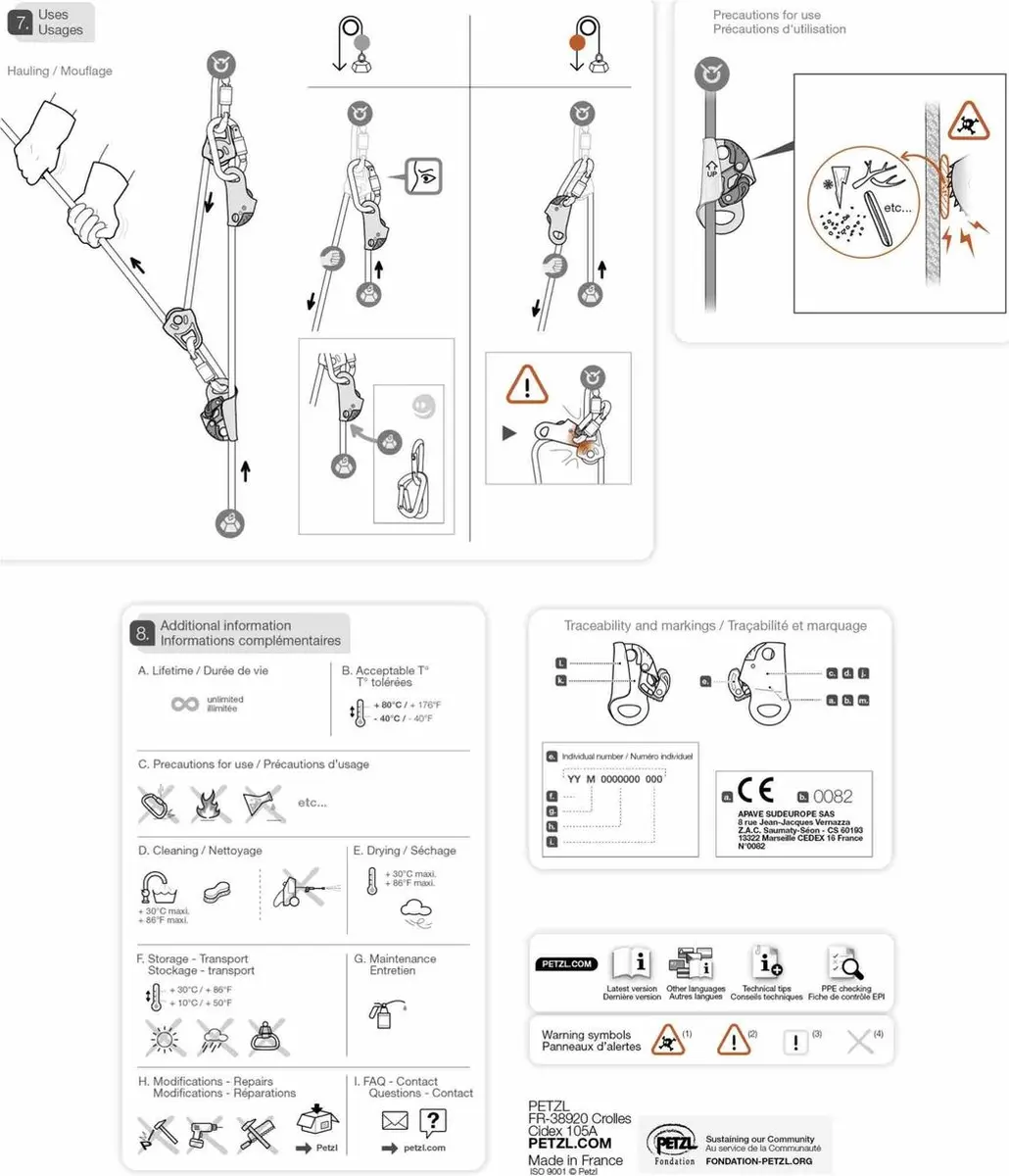 Petzl Basic Stijgklem - Grijs/Zwart - afbeelding 5 van 6