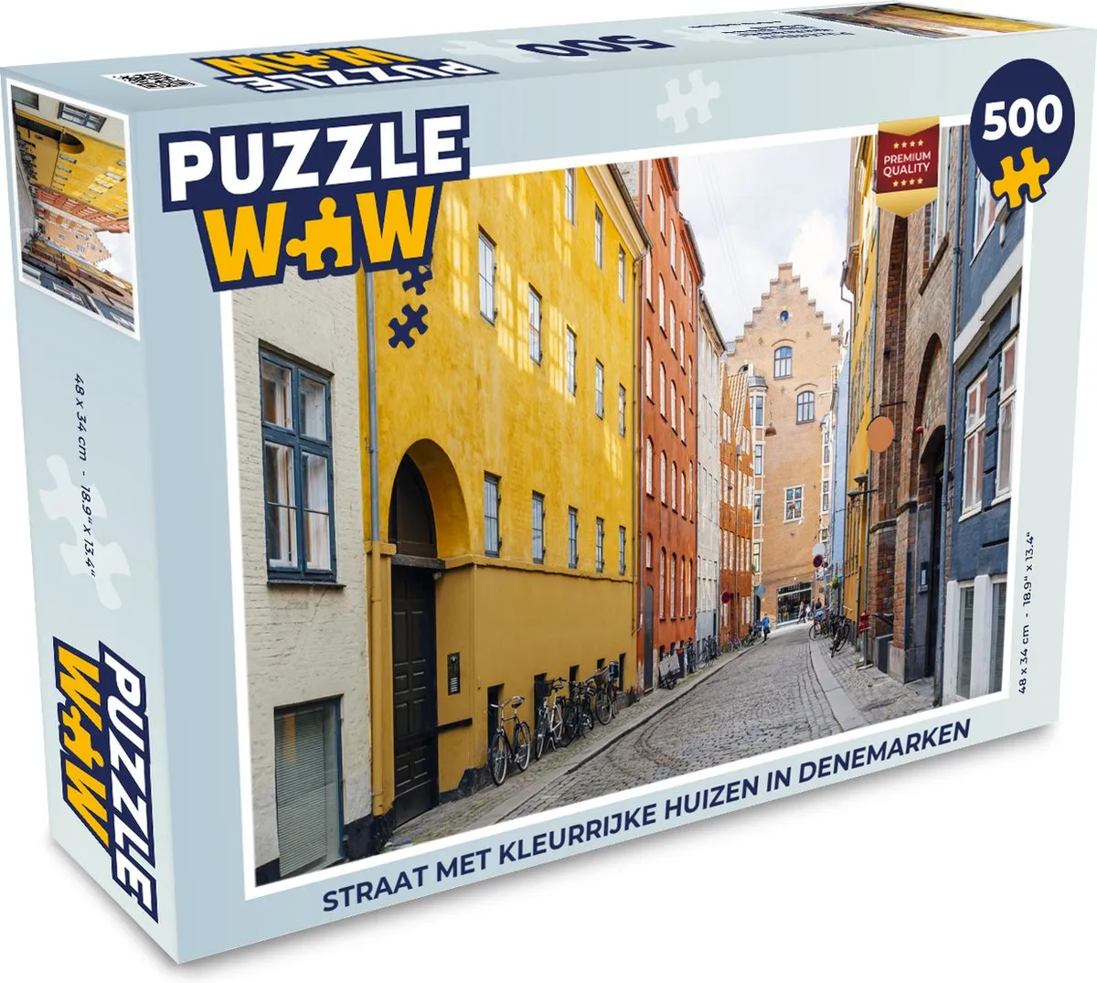PuzzleWow Straat Denemarken Legpuzzel 500 Stuks