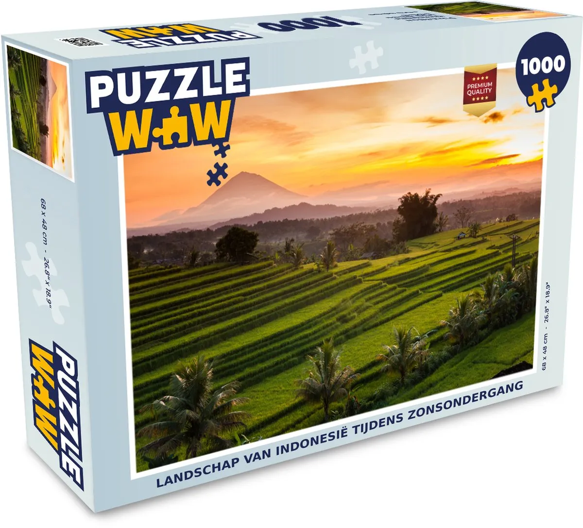 PuzzleWow Landschap Indonesië Zonsondergang