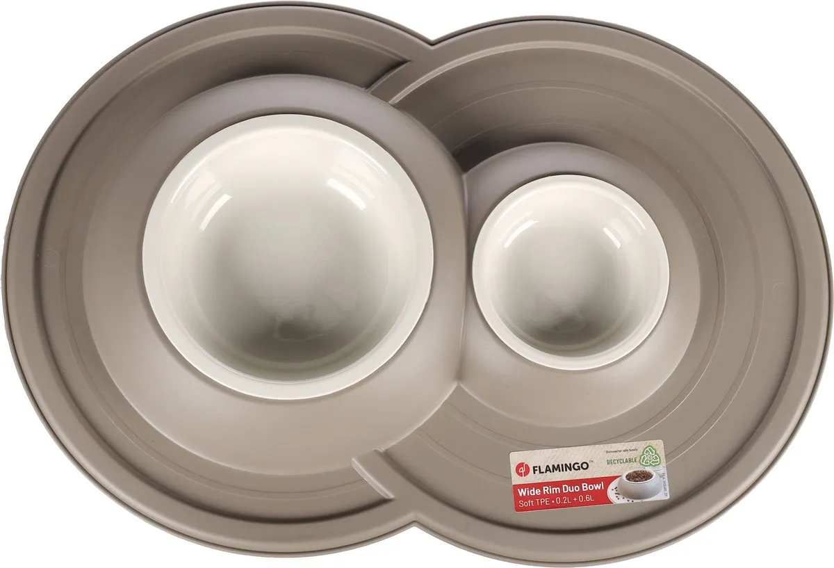 Flamingo Maico Duo Dinner Eetpot - Taupe - 2 Stuks - afbeelding 2 van 4
