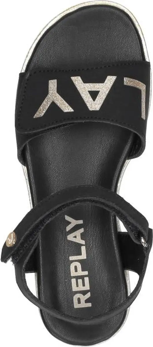 Replay - JT240015S - MeisjesSandalenKindersandalen - Kleur: Zwart - Maat: 33 - afbeelding 4 van 6