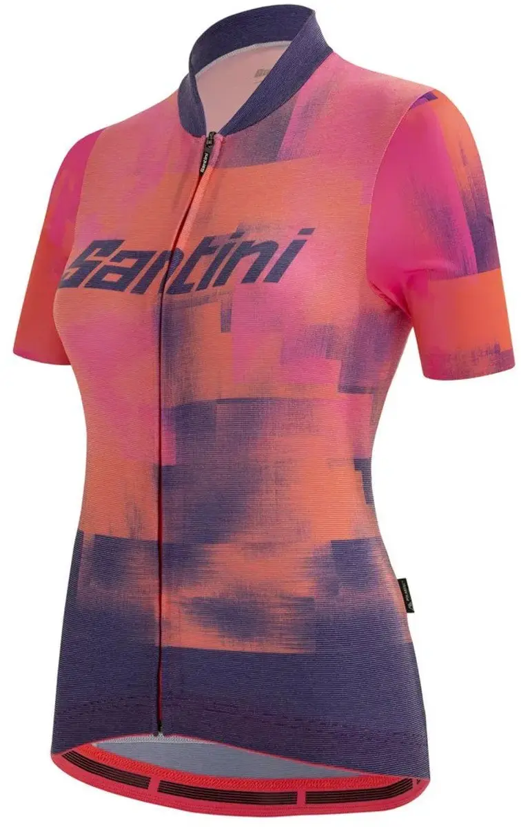 Santini Forza Indoor Training Jersey Dames - L - Paars/Roze - afbeelding 6 van 6