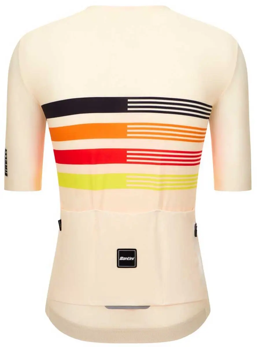 Santini Pirelli Tape Wielertrui Korte Mouw - Wit - XS - afbeelding 2 van 6
