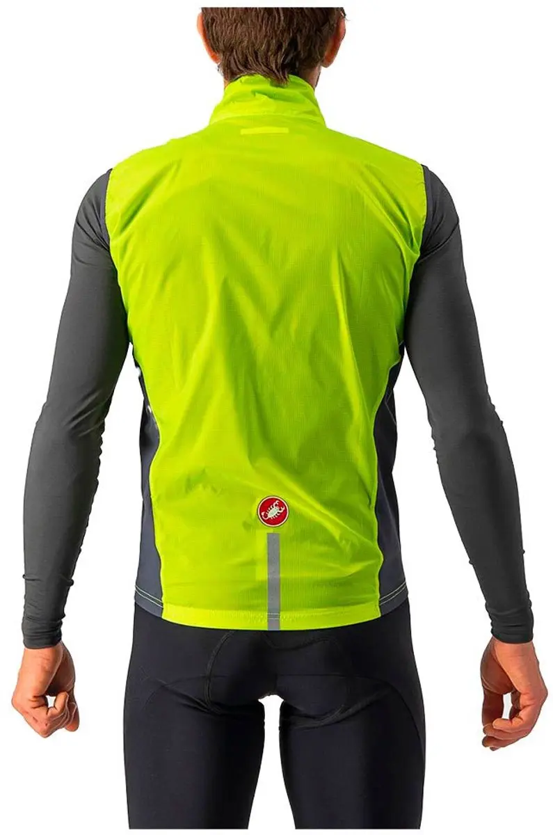 Castelli Squadra Stretch Vest - Electric Lime/Grijs - Maat M - afbeelding 2 van 6