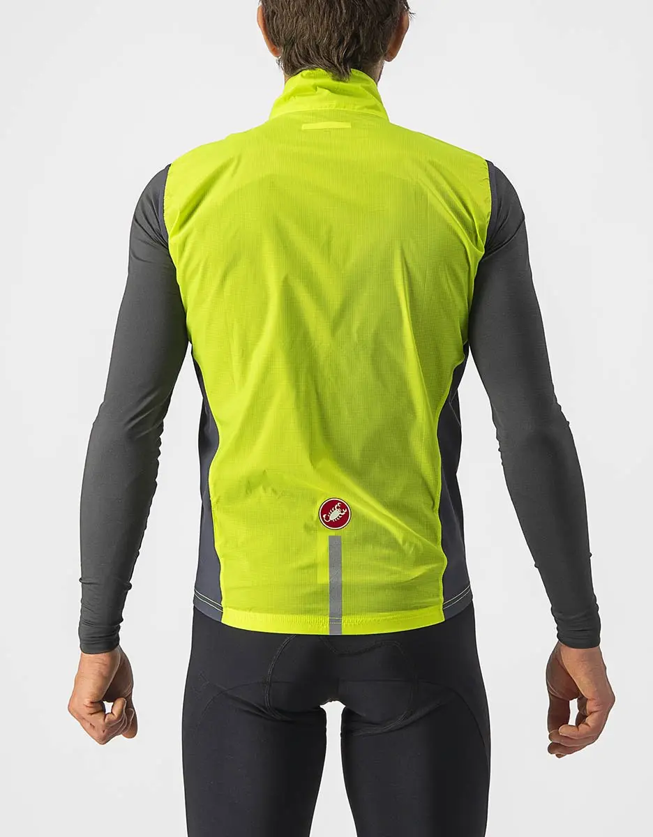 Castelli Squadra Stretch Vest - Electric Lime/Grijs - Maat M - afbeelding 5 van 6