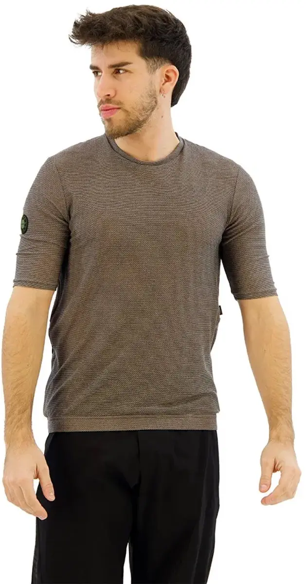 Santini Stone Slim Fit Tech T-shirt Met Korte Mouwen Groen 2XL Man