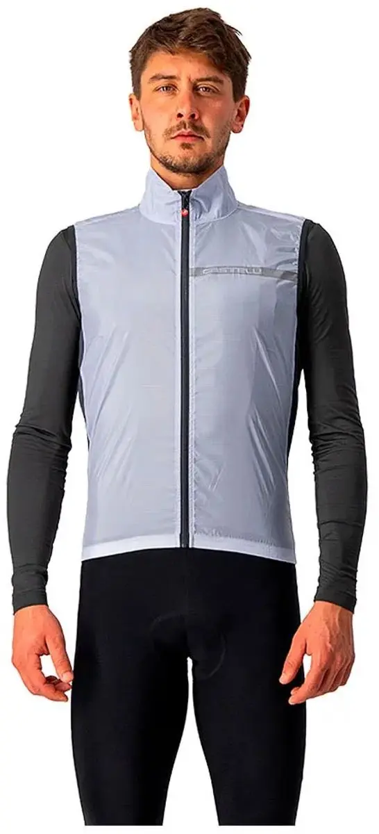 Castelli Squadra Stretch Windvest Zilver Donkergrijs L - afbeelding 2 van 2