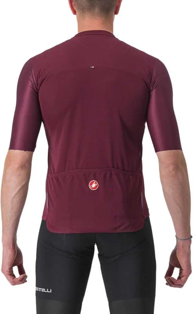 Castelli Prologo 7 Korte Mouw Wielertrui M - Bordeaux - afbeelding 2 van 6