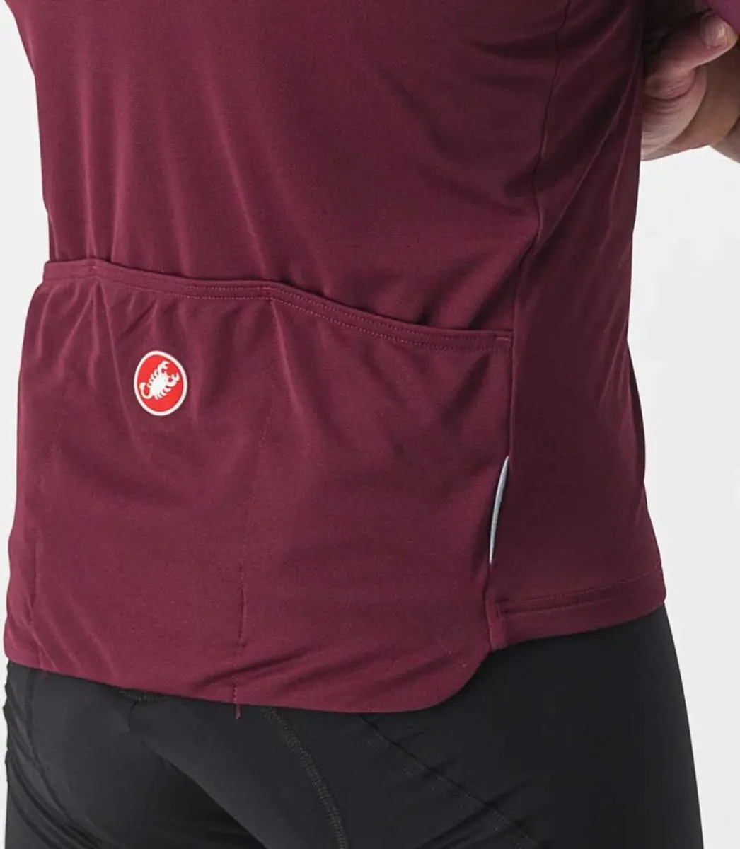 Castelli Prologo 7 Korte Mouw Wielertrui M - Bordeaux - afbeelding 5 van 6