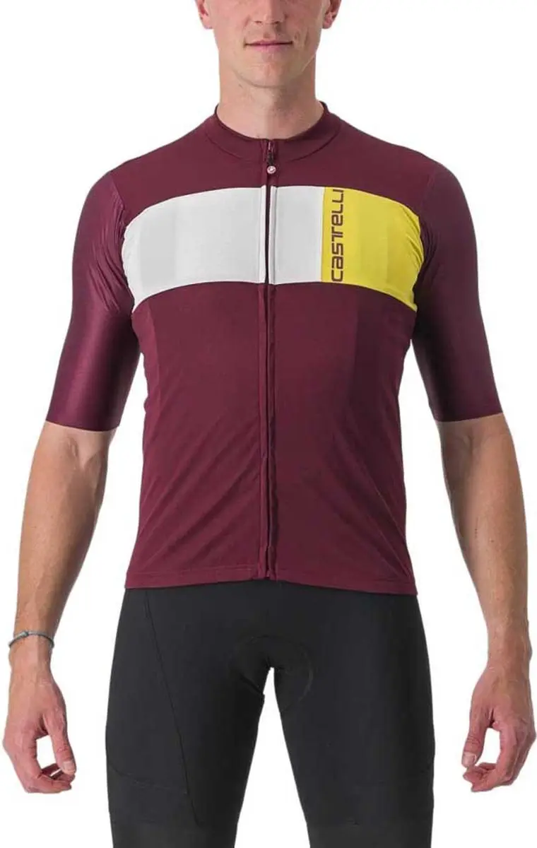 Castelli Prologo 7 Korte Mouw Wielertrui Rood M Man