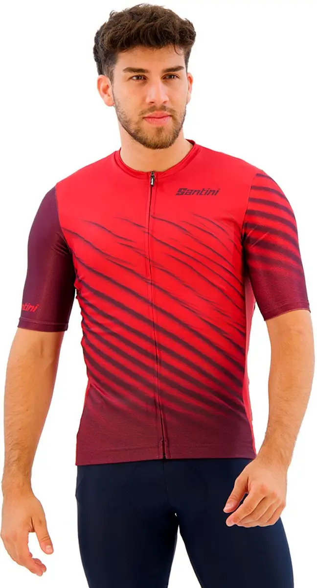 Santini Astro Korte Mouw Wielertrui Rood 3XL Man