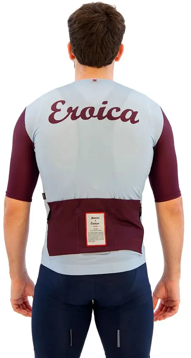 Santini Eroica Borgo Wielertrui - M - Sky Blue - afbeelding 3 van 6