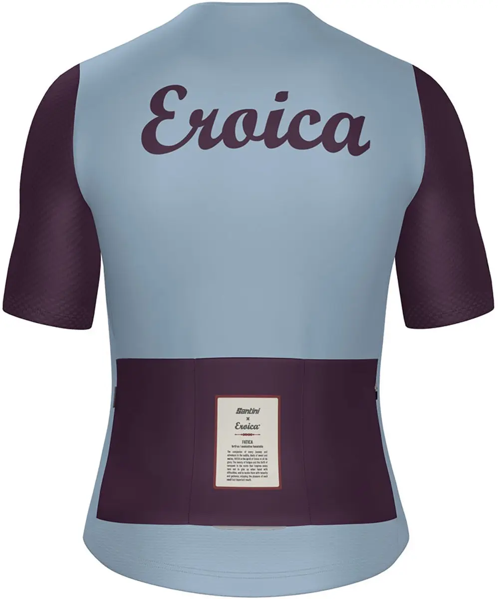 Santini Eroica Borgo Wielertrui - M - Sky Blue - afbeelding 5 van 6