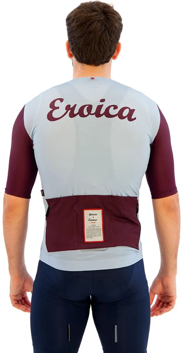 Santini Eroica Borgo Wielertrui - M - Sky Blue - afbeelding 2 van 6