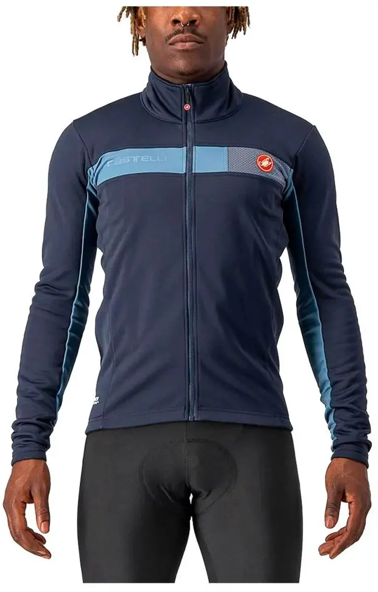Castelli Mortirolo 6s Gore-tex Infinium™ Windstopper® Jas Blauw S Man