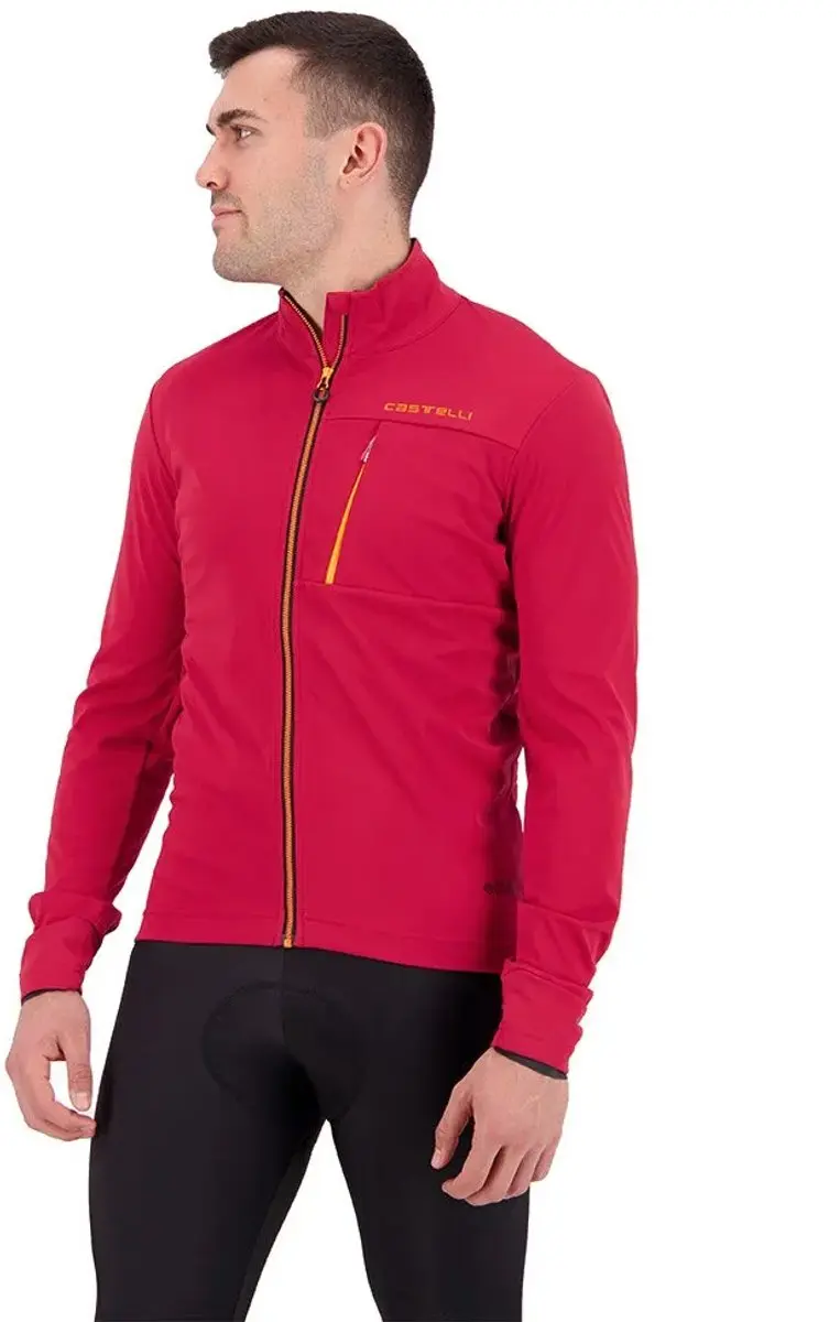 Castelli Go Jacket Pro Rood Helder Oranje L - afbeelding 3 van 4