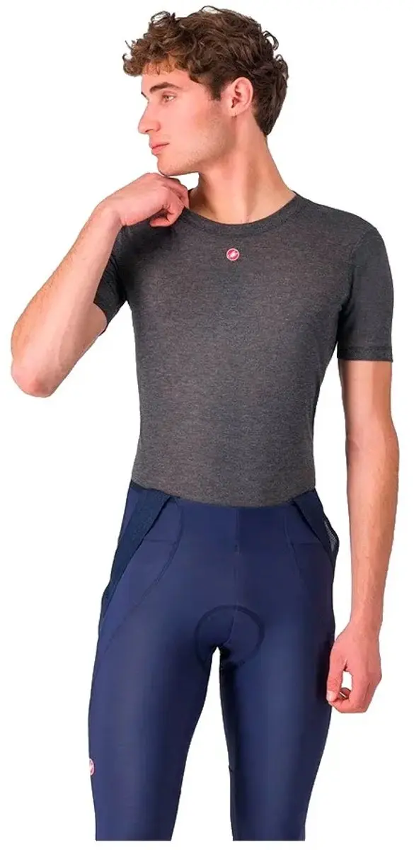 Castelli Medio Korte Mouwen Basislaag - Donkergrijs XL - afbeelding 5 van 6