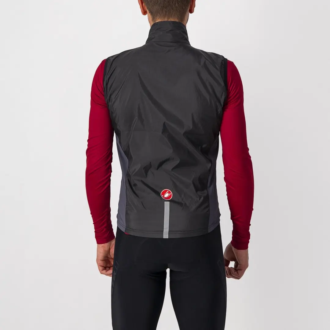 Castelli Squadra Stretch Windvest - Zwart Grijs L - afbeelding 3 van 4