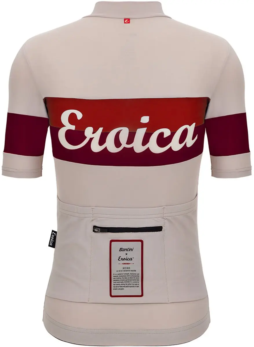 Santini Eroica Quiete Wielertrui 3XL - Cappuccino - afbeelding 5 van 6