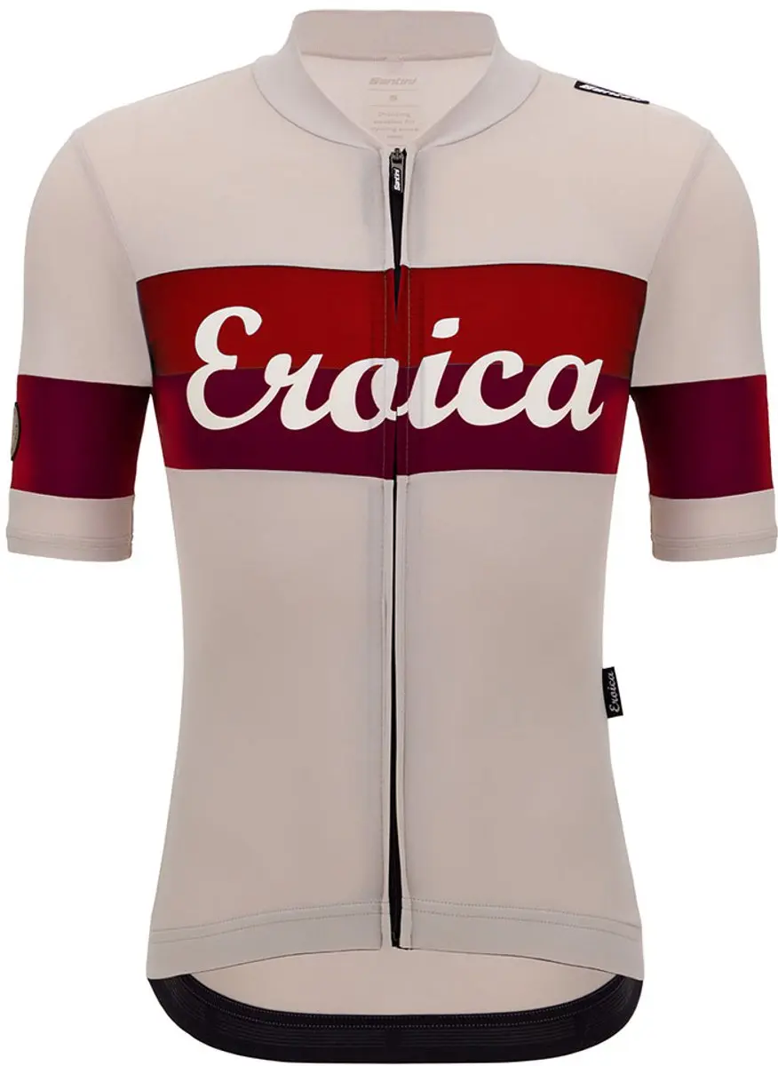 Santini Eroica Quiete Wielertrui 3XL - Cappuccino - afbeelding 4 van 6