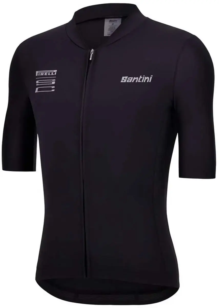 Santini Pirelli Wheel Korte Mouw Wielertrui - Zwart XL - afbeelding 6 van 6