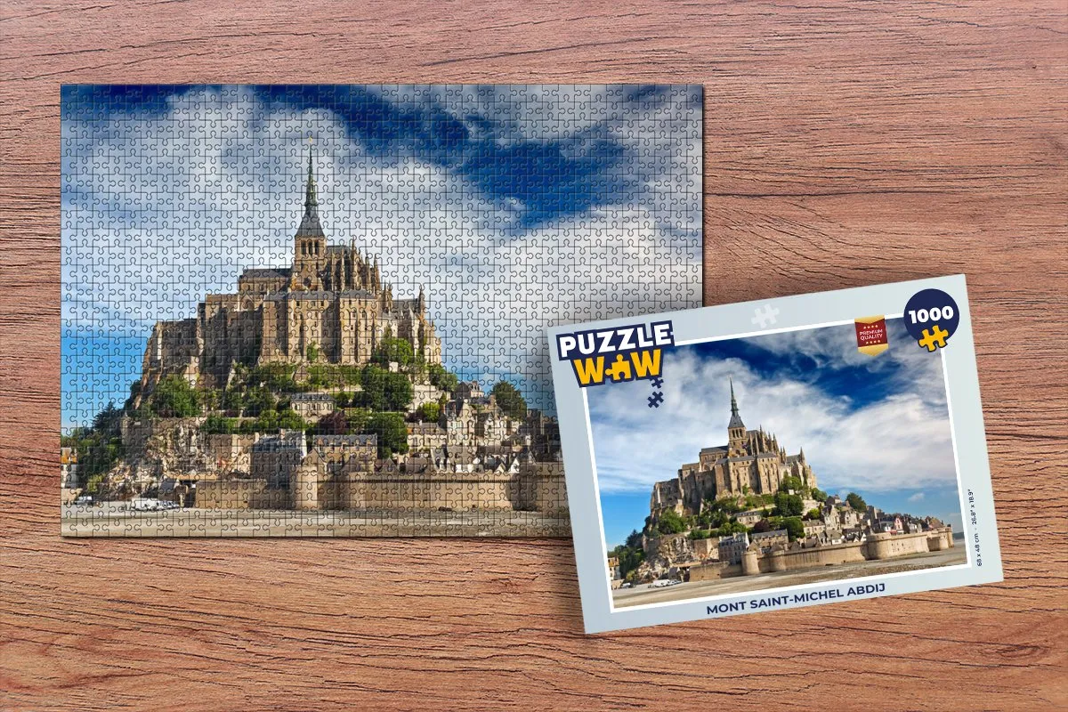 PuzzleWow Mont Saint-Michel Legpuzzel 1000 Stuks