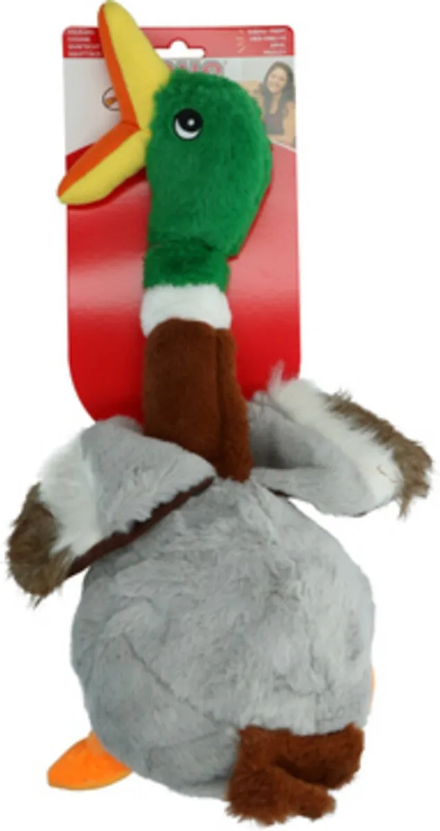 KONG Shakers Honkers Duck Hondenspeelgoed Large - Donkergroen - afbeelding 6 van 6