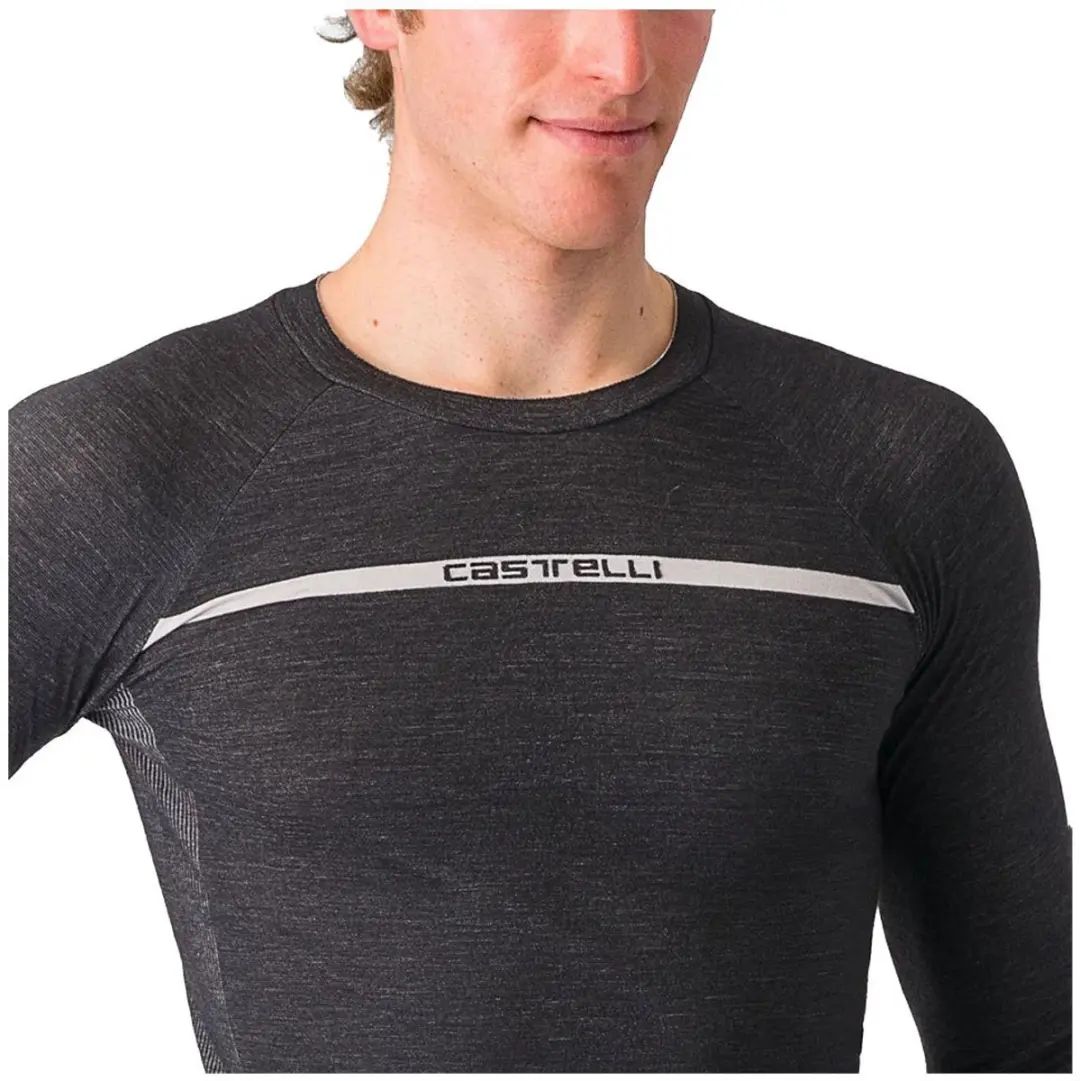 Castelli Merino Seamless Basislaag Lange Mouwen - Zwart S/M - afbeelding 5 van 6