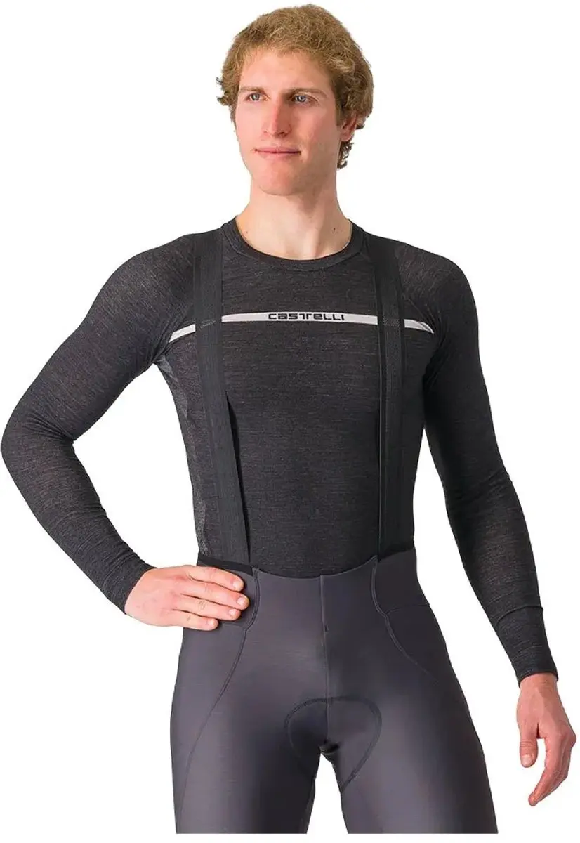 Castelli Merino Seamless Basislaag Lange Mouwen - Zwart S/M - afbeelding 6 van 6