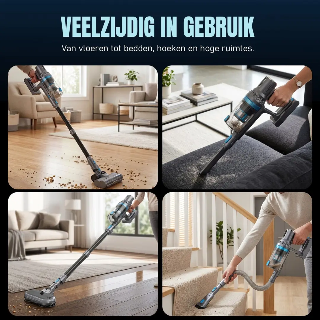 Kymo VT-DH010A Draadloze Stofzuiger 450W 33kPa - afbeelding 5 van 6