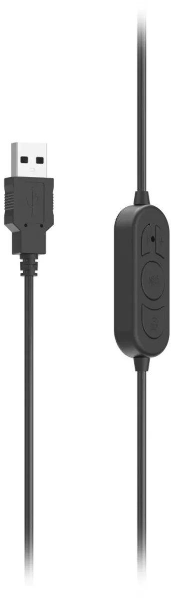 Hama HS-USB300 V2 Headset - USB Bedraad Zwart