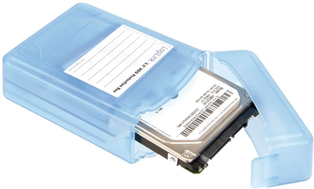 Logilink UA0132 HDD-Beschermdoos 2x 2,5" - Blauw - afbeelding 2 van 2