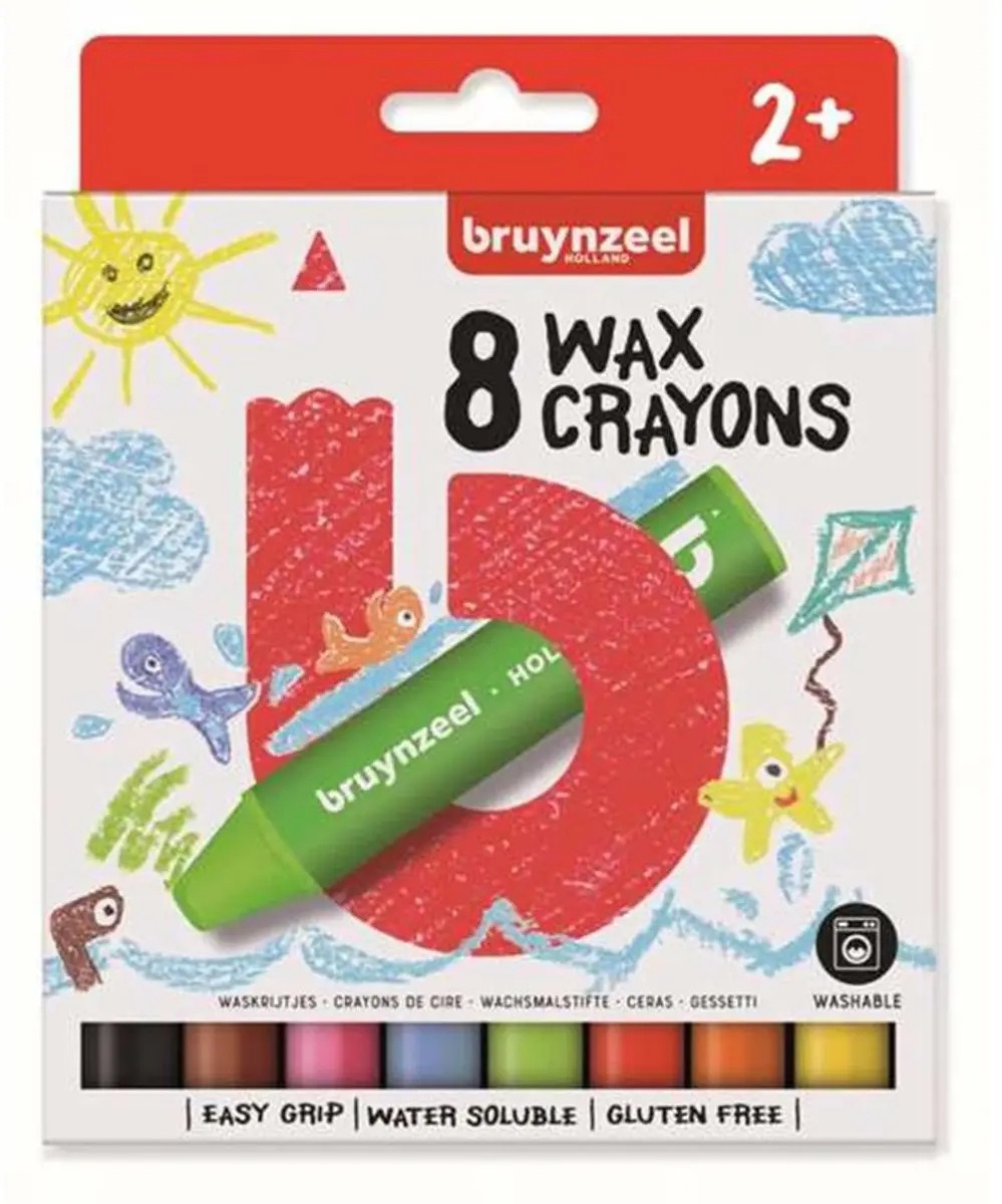 Bruynzeel Dikke Waskrijtjes 8 Stuks - afbeelding 3 van 3