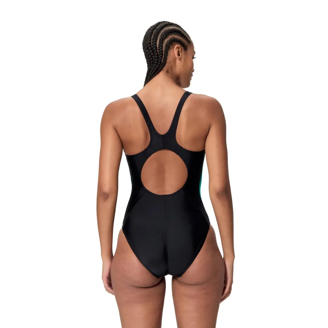 Speedo Colorblock Splice 2.0 Zwempak Dames - Zwart/Paars - afbeelding 5 van 6