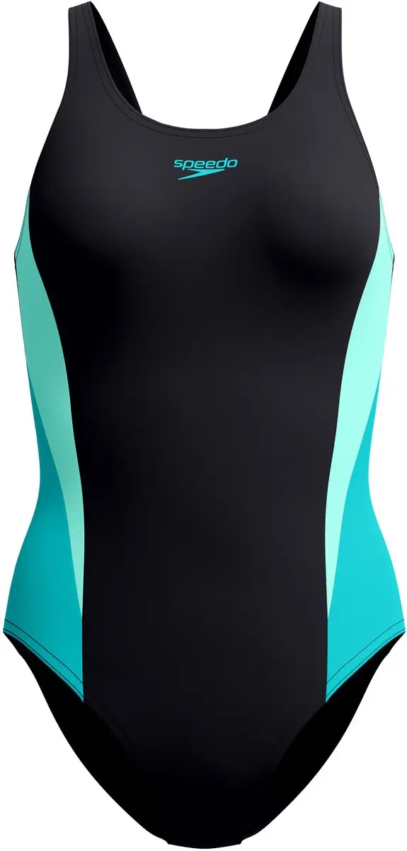 Speedo Colorblock Splice 2.0 Zwempak Dames - Zwart/Paars - afbeelding 4 van 6