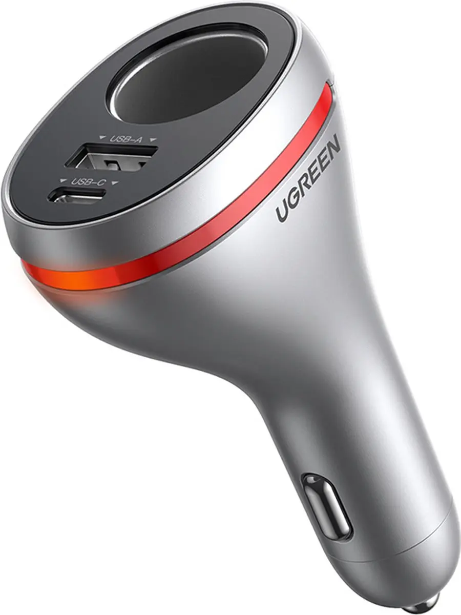 Ugreen CD204 Autolader 84W USB-C Zilver - afbeelding 5 van 6