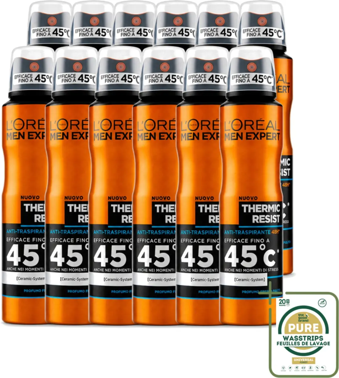 12 x L'Oréal Men Expert Deo Spray